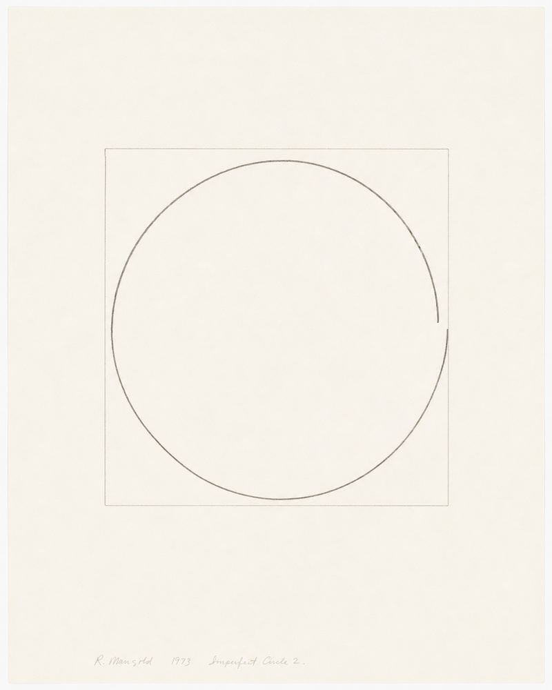 imperfect circle: imperfect circle, modern conceptual drawing, black & white geometric