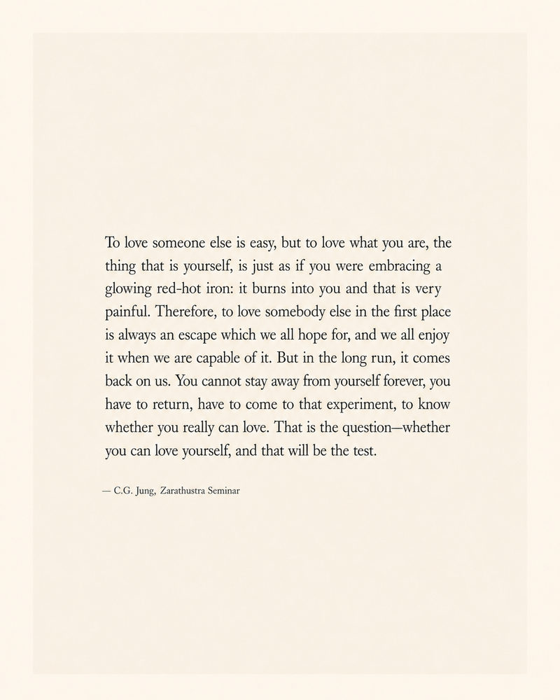 love quote: inspirational, literary typography, minimalist black & white quote, meaningful gift