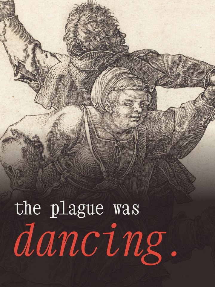 the cover of story 006: in 1518, a city hired a band to cure a dancing plague