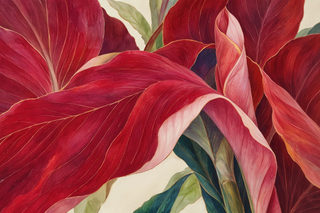 crimson fronds