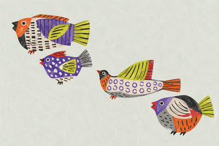four birds