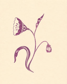linocut poppy