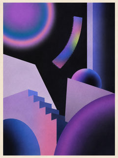 neon geometric
