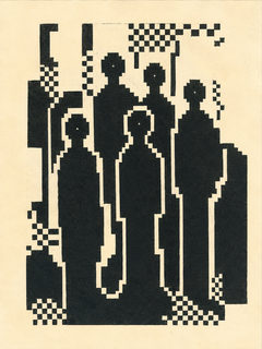 pixel crowd