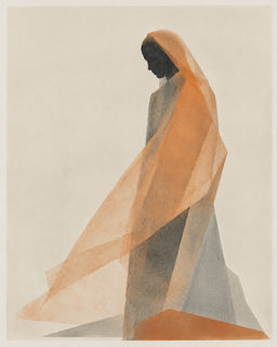 veiled figure