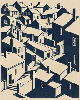 village stairs