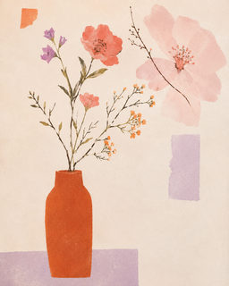 watercolor vase